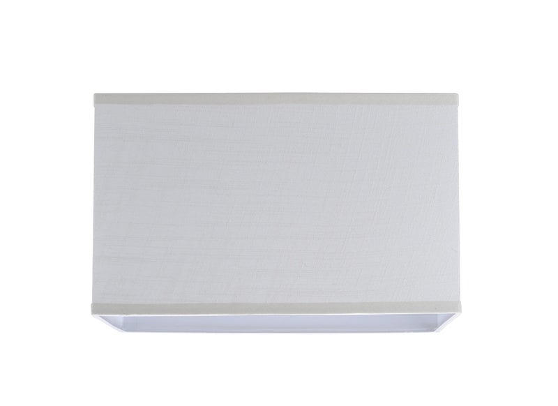Aspen Creative 32035 Transitional Rectangle Hardback Shape Spider Construction Lamp Shade in Off White Linen, 16" wide, Top:(8" + 16") Bottom:(8 + 16") x Height: 10" - Image 2